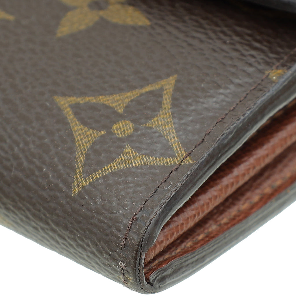 Louis Vuitton Ebene Monogram Sarah Wallet W/ Initial MM