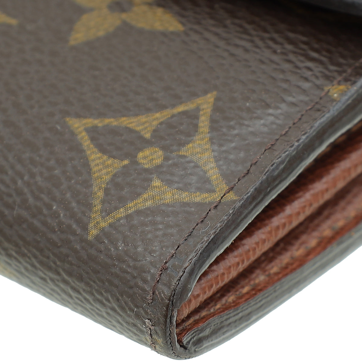 Louis Vuitton Ebene Monogram Sarah Wallet W/ Initial MM