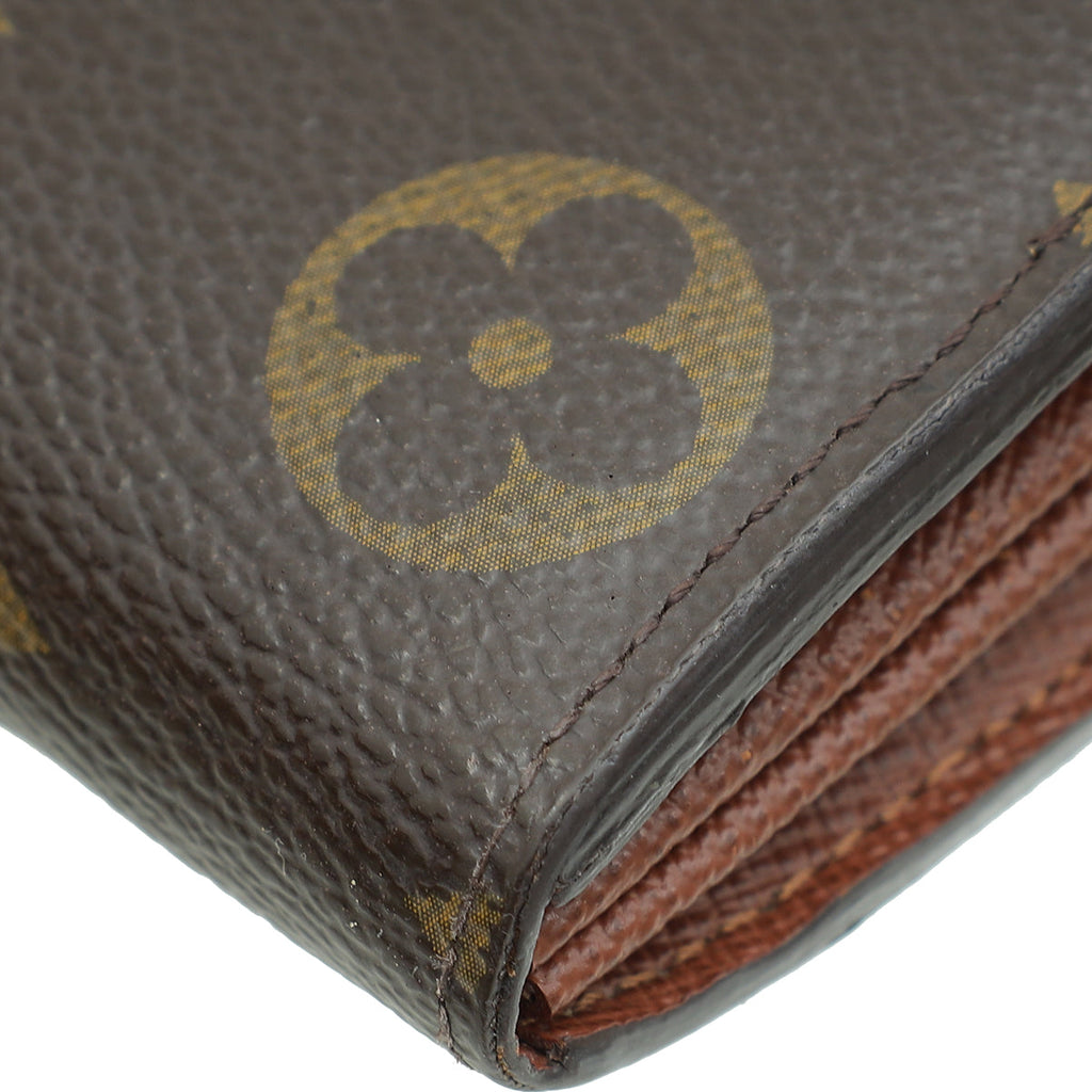 Louis Vuitton Ebene Monogram Sarah Wallet W/ Initial MM