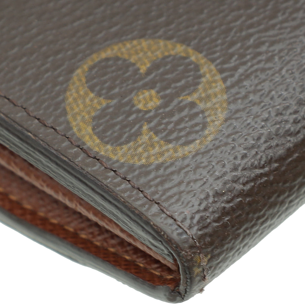 Louis Vuitton Ebene Monogram Sarah Wallet W/ Initial MM