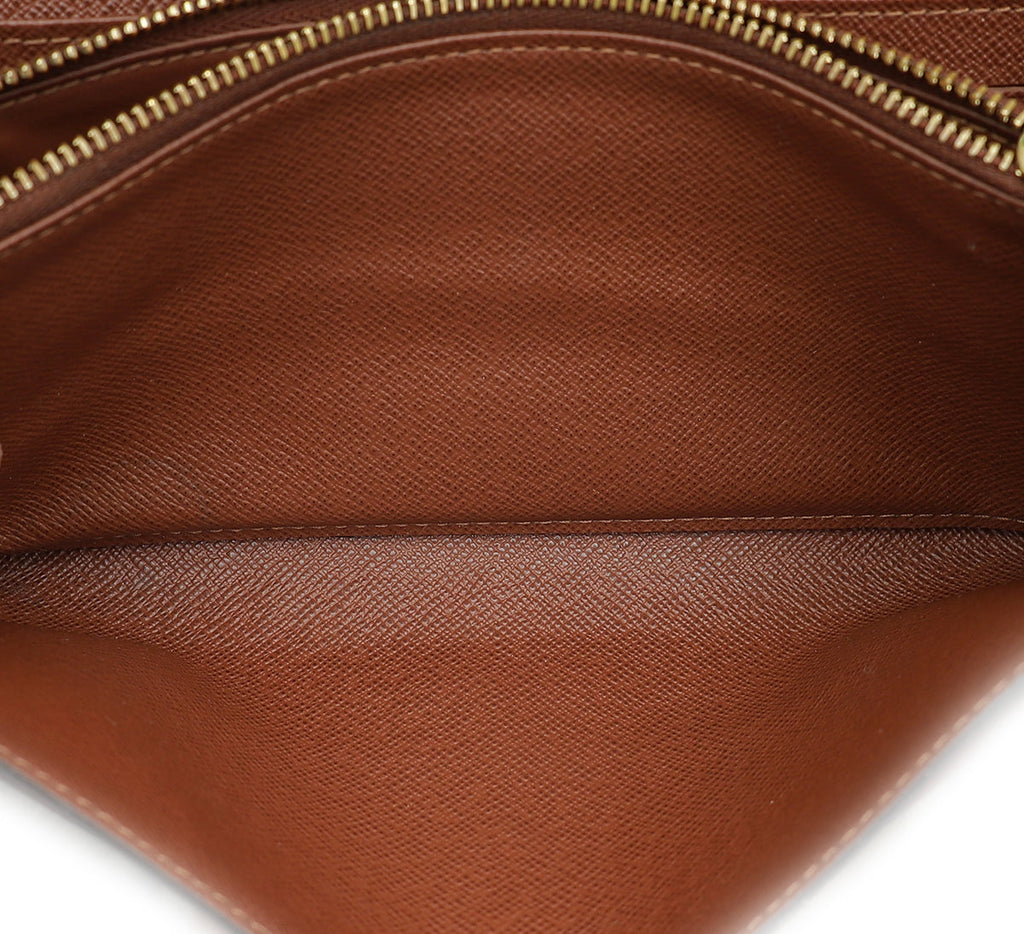 Louis Vuitton Ebene Monogram Sarah Wallet W/ Initial MM