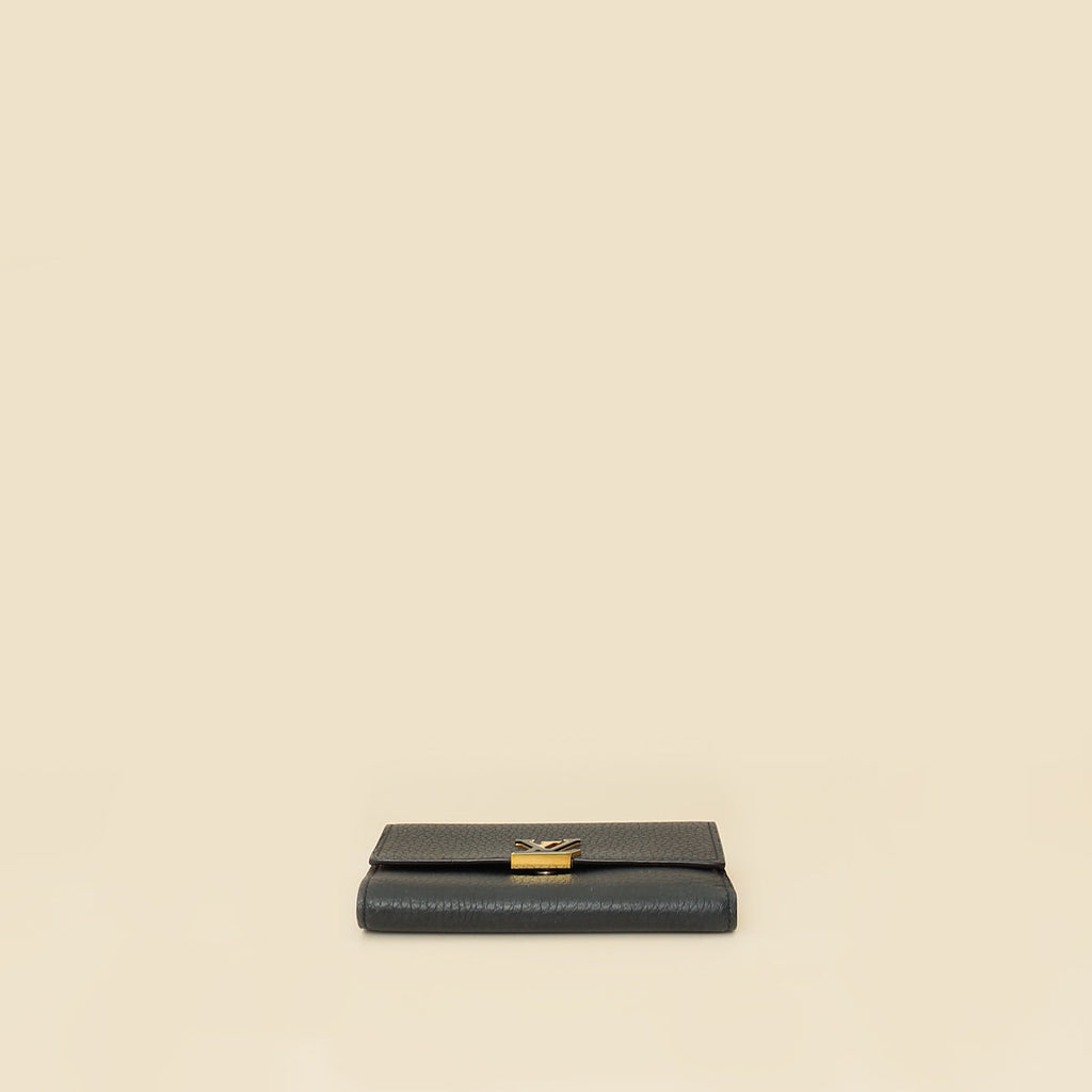 Louis Vuitton Black Capucines Compact Wallet