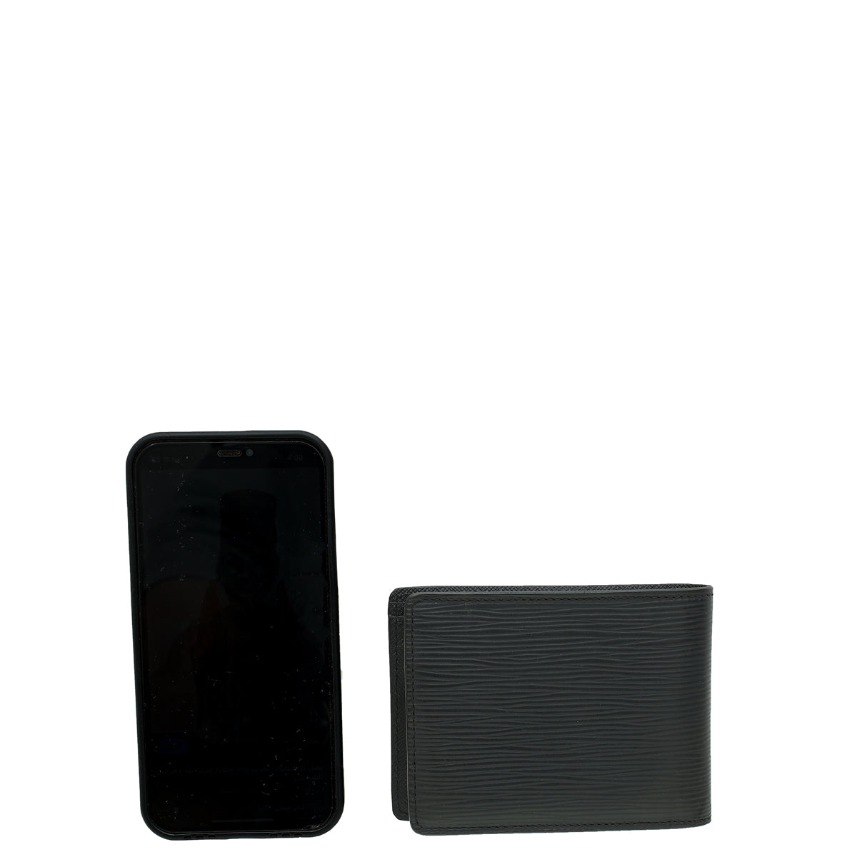 Louis Vuitton Noir Multiple Wallet W/ I.H Initials