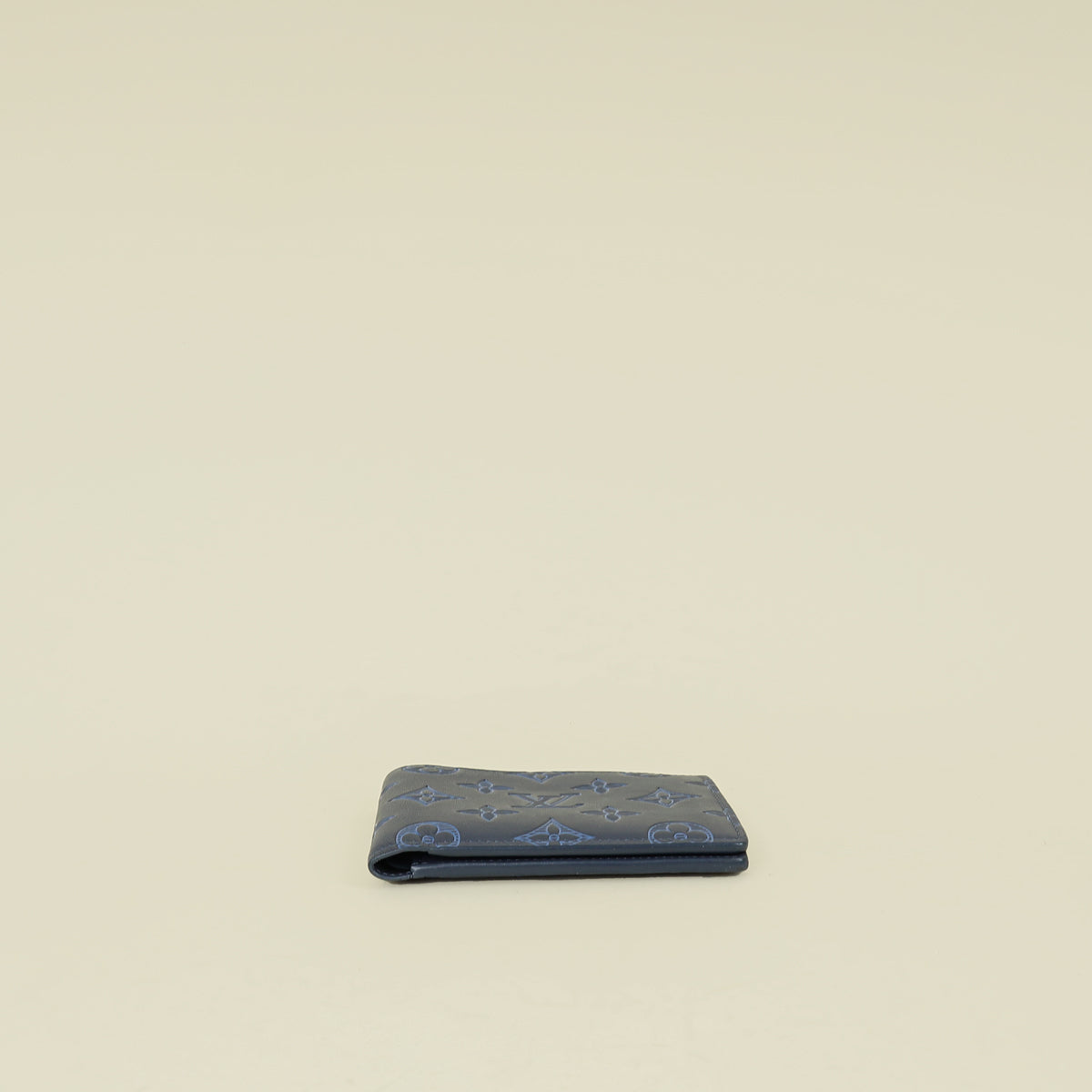 Louis Vuitton Navy Blue Monogram Shadow Multiple Wallet