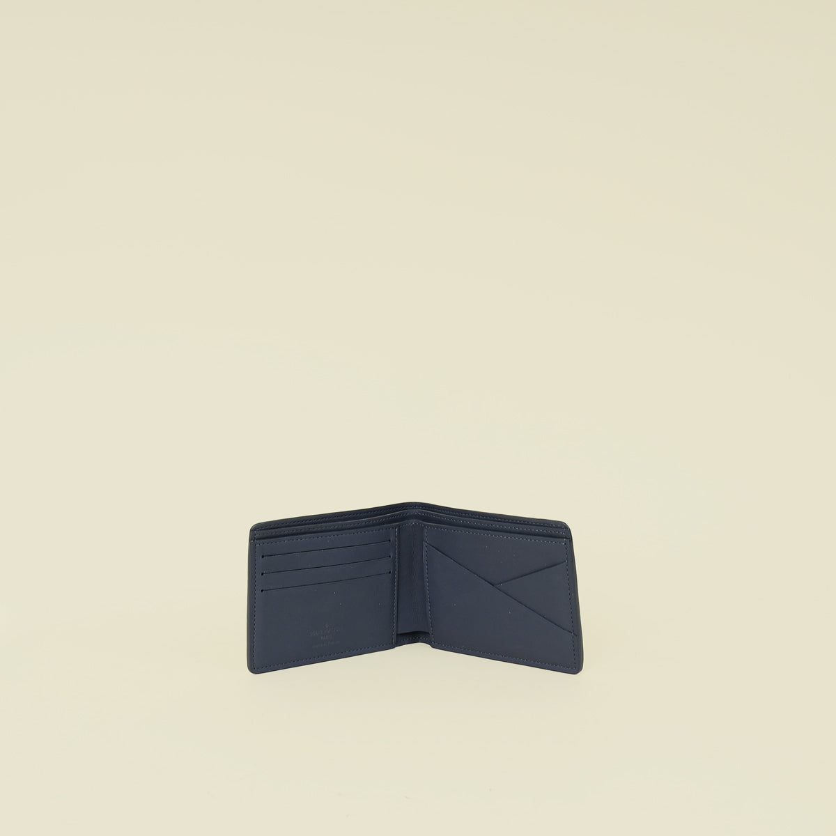 Louis Vuitton Navy Blue Monogram Shadow Multiple Wallet