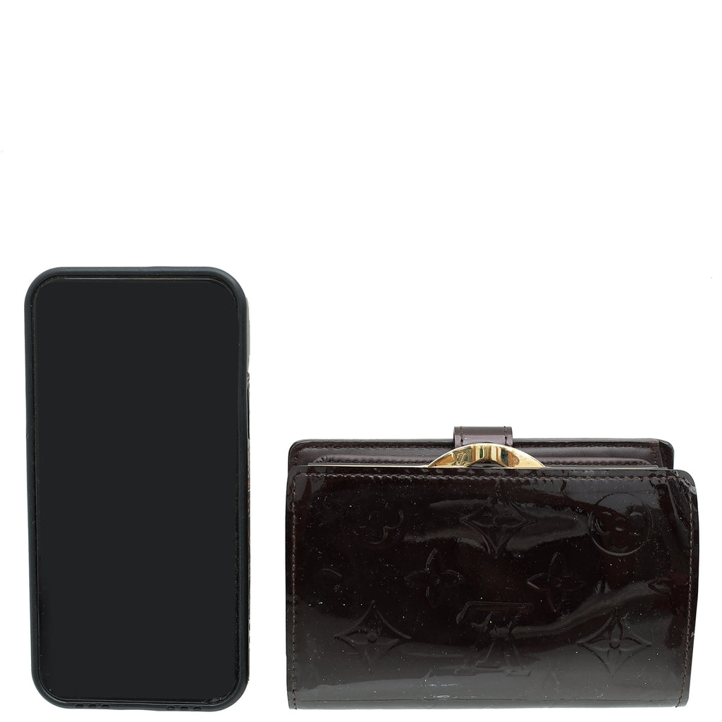 Louis Vuitton Amarante Monogram Vernis French Wallet