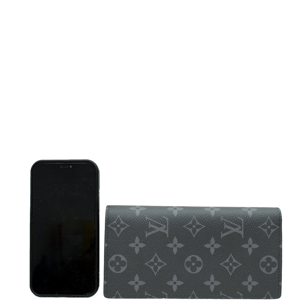 Louis Vuitton Monogram Eclipse Brazza Wallet