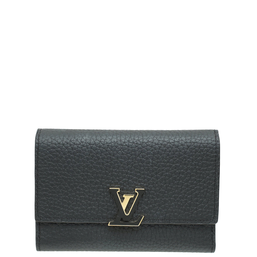 Louis Vuitton Noir Capucines Compact Wallet