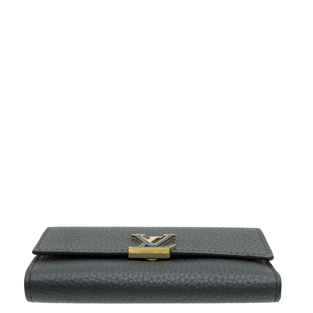 Louis Vuitton Noir Capucines Compact Wallet