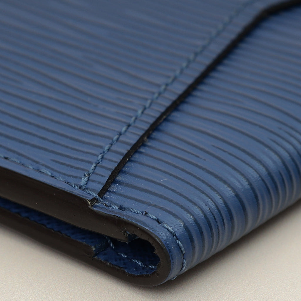 Louis Vuitton Blue Pocket Organiser Wallet