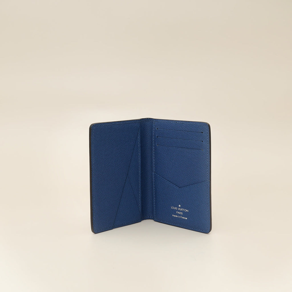 Louis Vuitton Blue Pocket Organiser Wallet