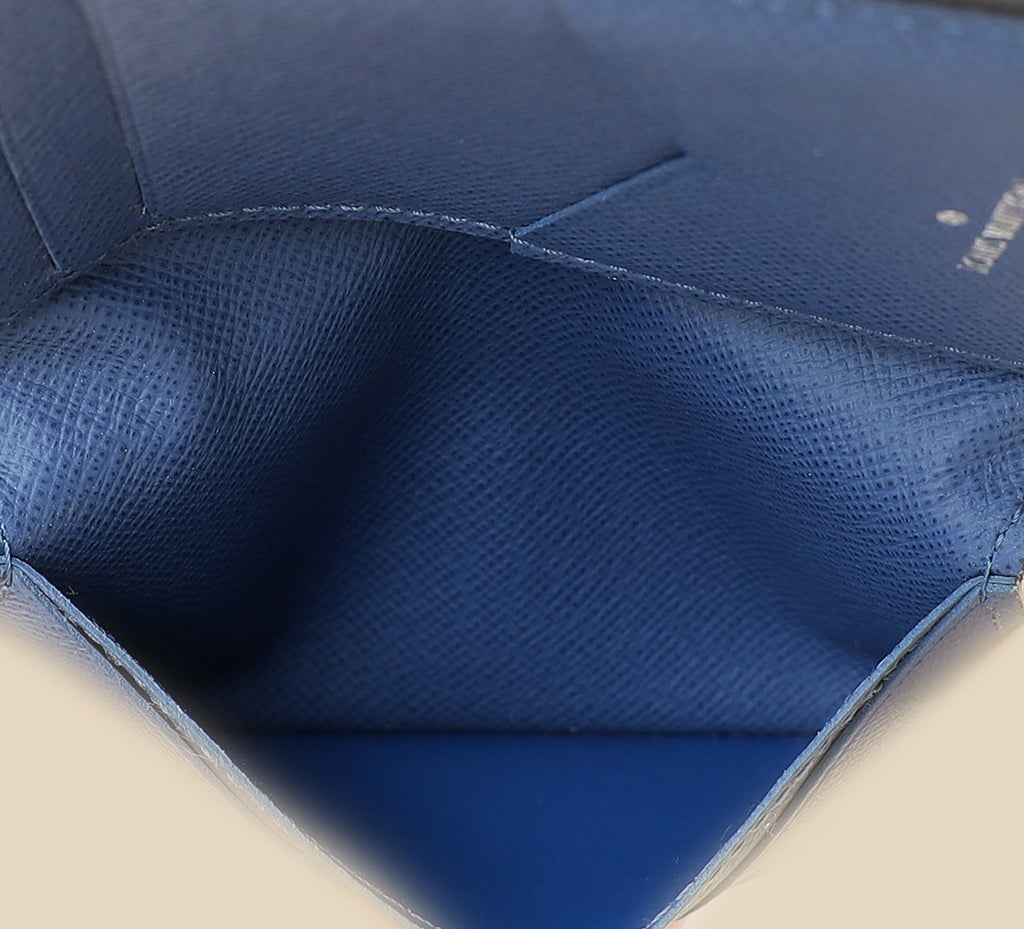 Louis Vuitton Blue Pocket Organiser Wallet