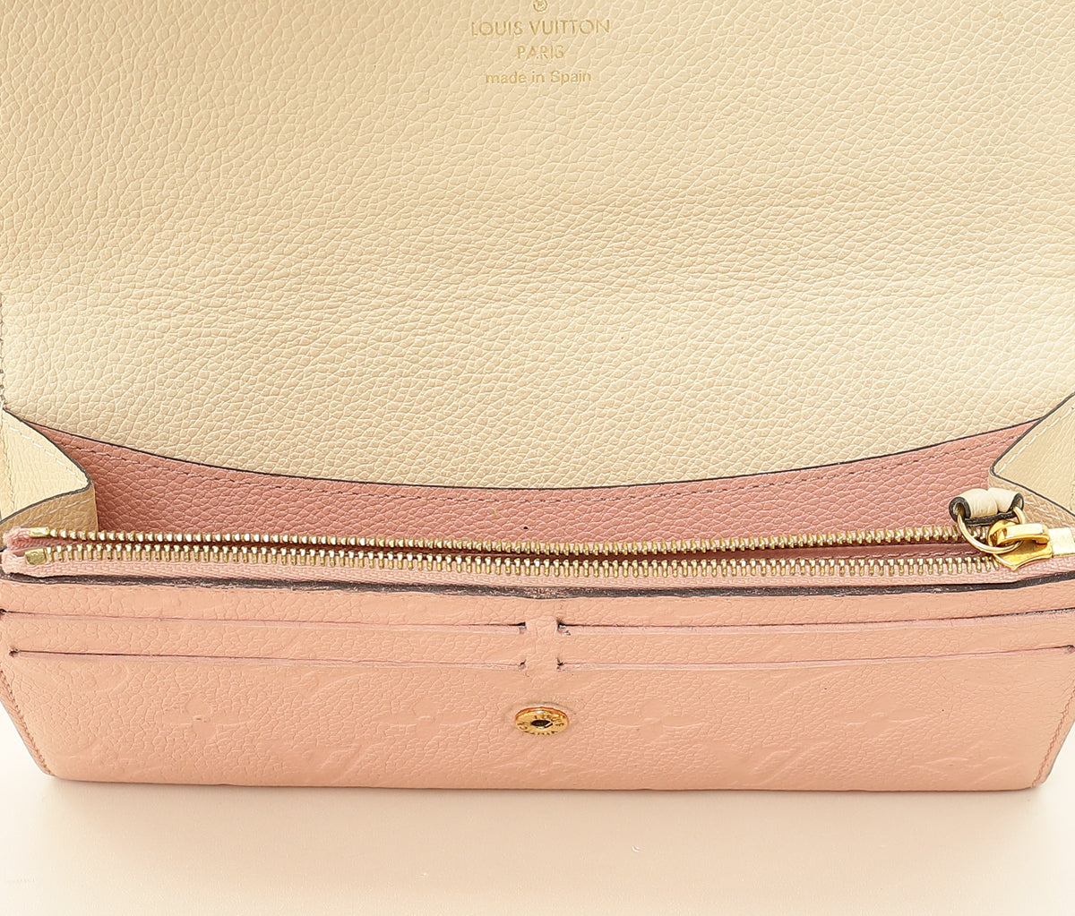 Louis Vuitton Rose Ballerine Monogram Empreinte Emilie Wallet