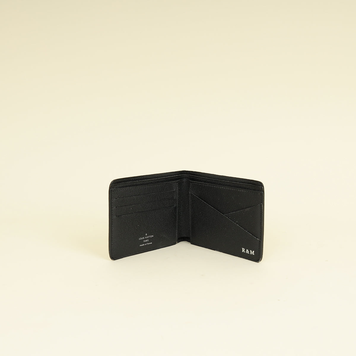 Louis Vuitton Black Multiple Men's Wallet w/ Initials R&M