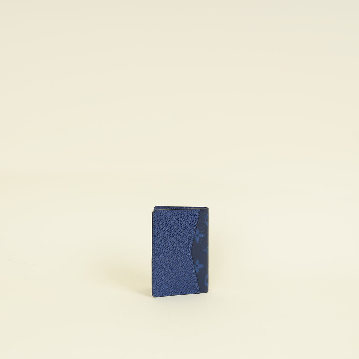 Louis Vuitton Navy Blue Monogram Pacific Taiga Pocket Organiser W/ H.S Initials