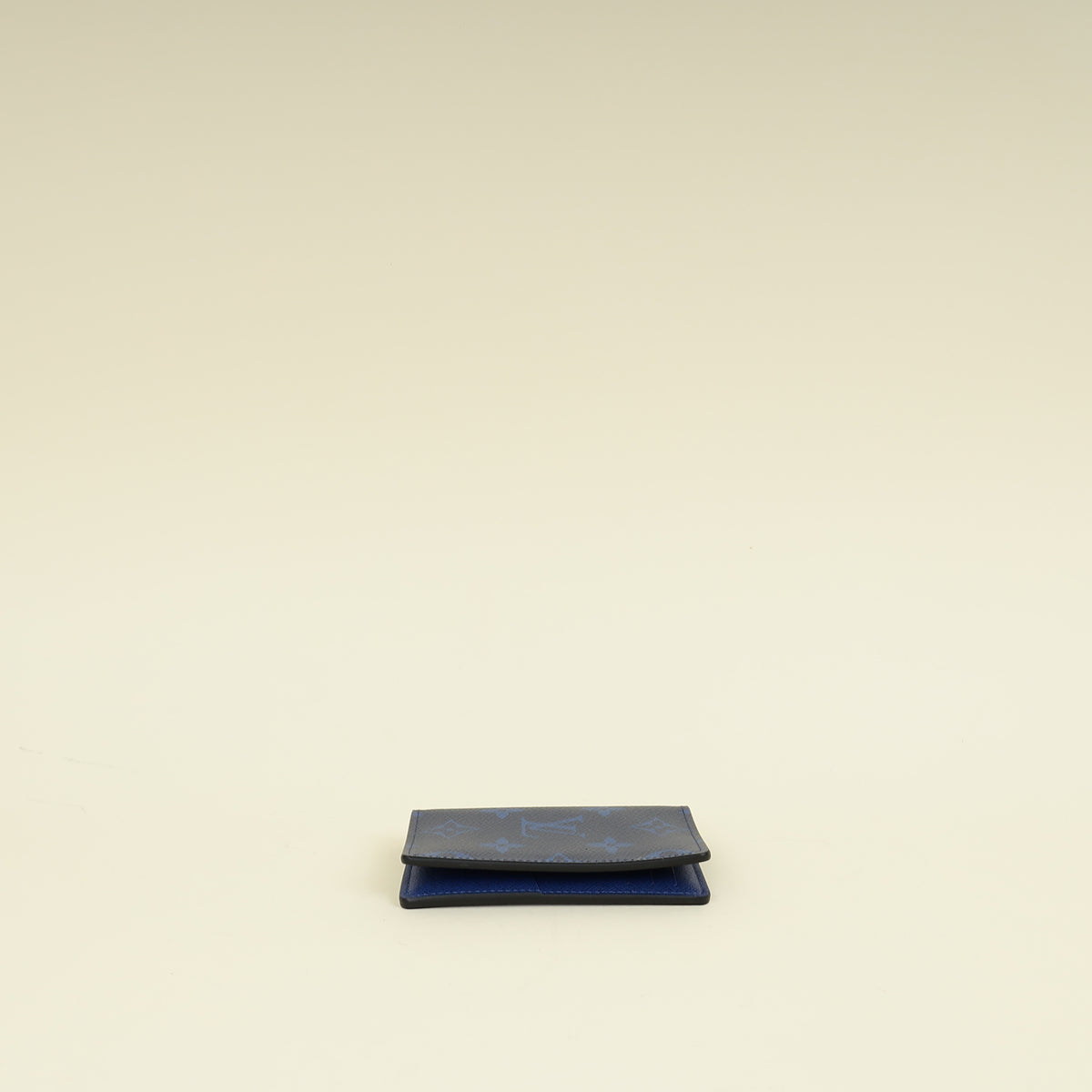 Louis Vuitton Navy Blue Monogram Pacific Taiga Pocket Organiser W/ H.S Initials