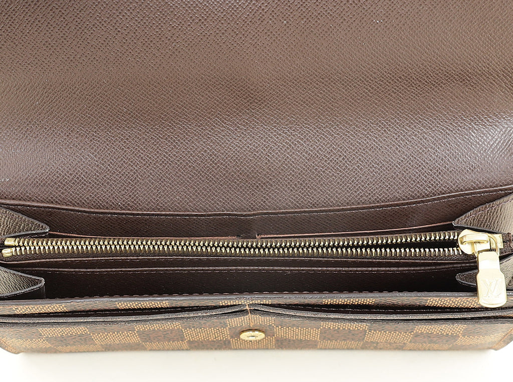 Louis Vuitton Damier Ebene Sarah Wallet