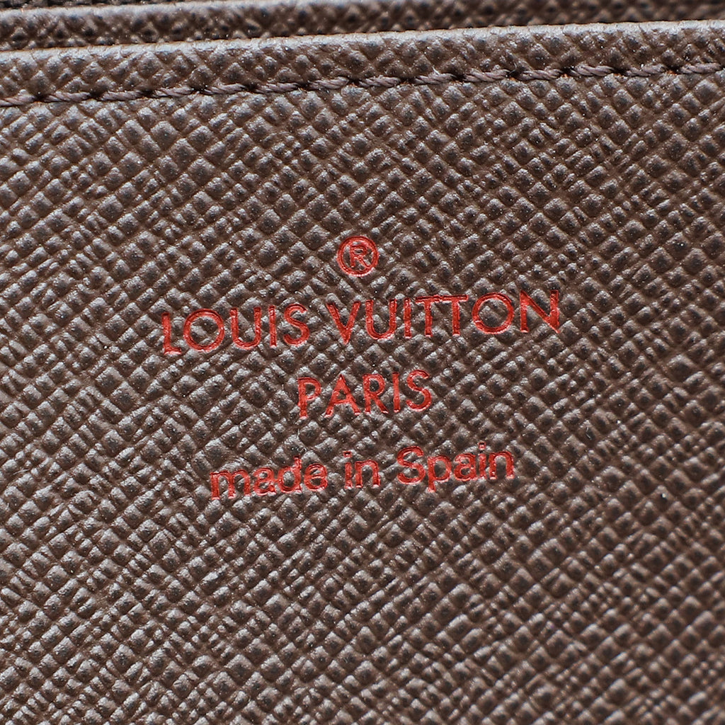 Louis Vuitton Damier Ebene Zippy Around Wallet