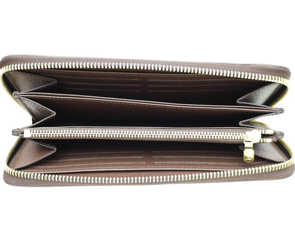 Louis Vuitton Damier Ebene Zippy Around Wallet