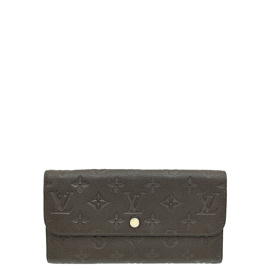 Louis Vuitton Terre Monogram Empreinte Virtuose Wallet W/ A.T Initials