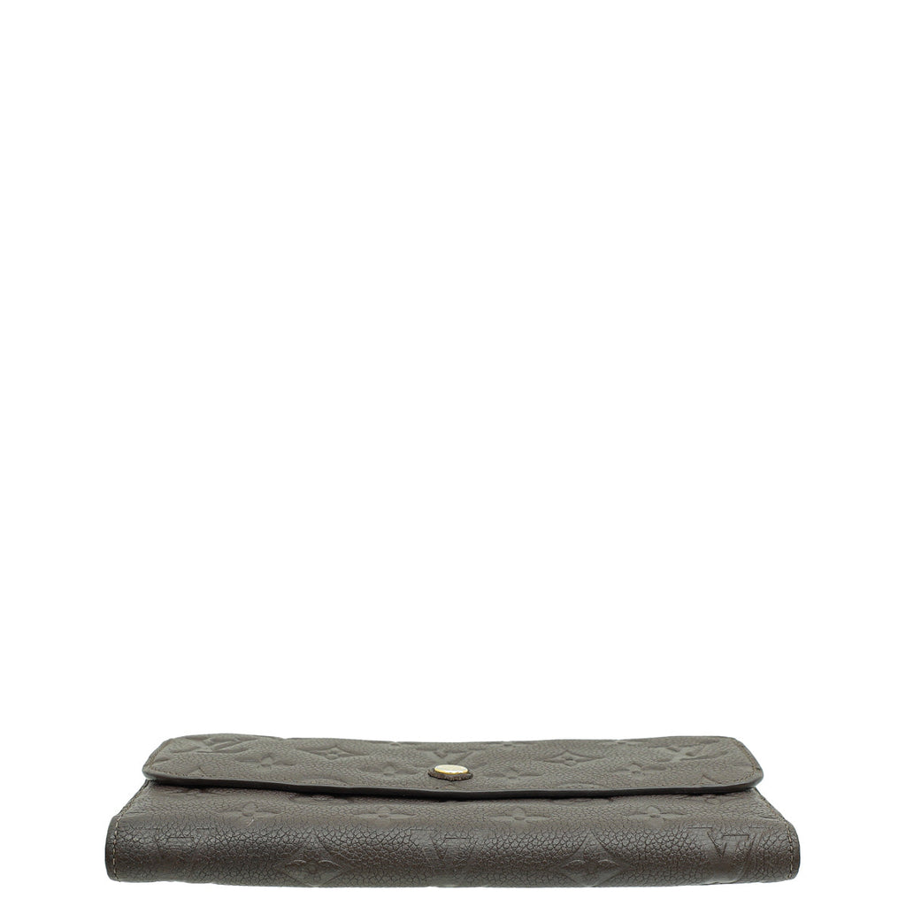 Louis Vuitton Terre Monogram Empreinte Virtuose Wallet W/ A.T Initials