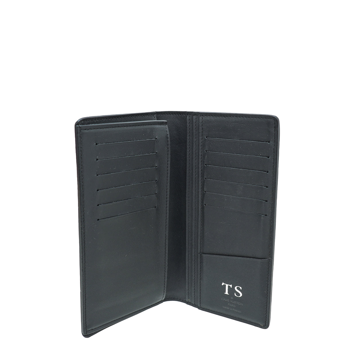 Louis Vuitton Black Damier Infini Brazza Wallet W/ TS Initials