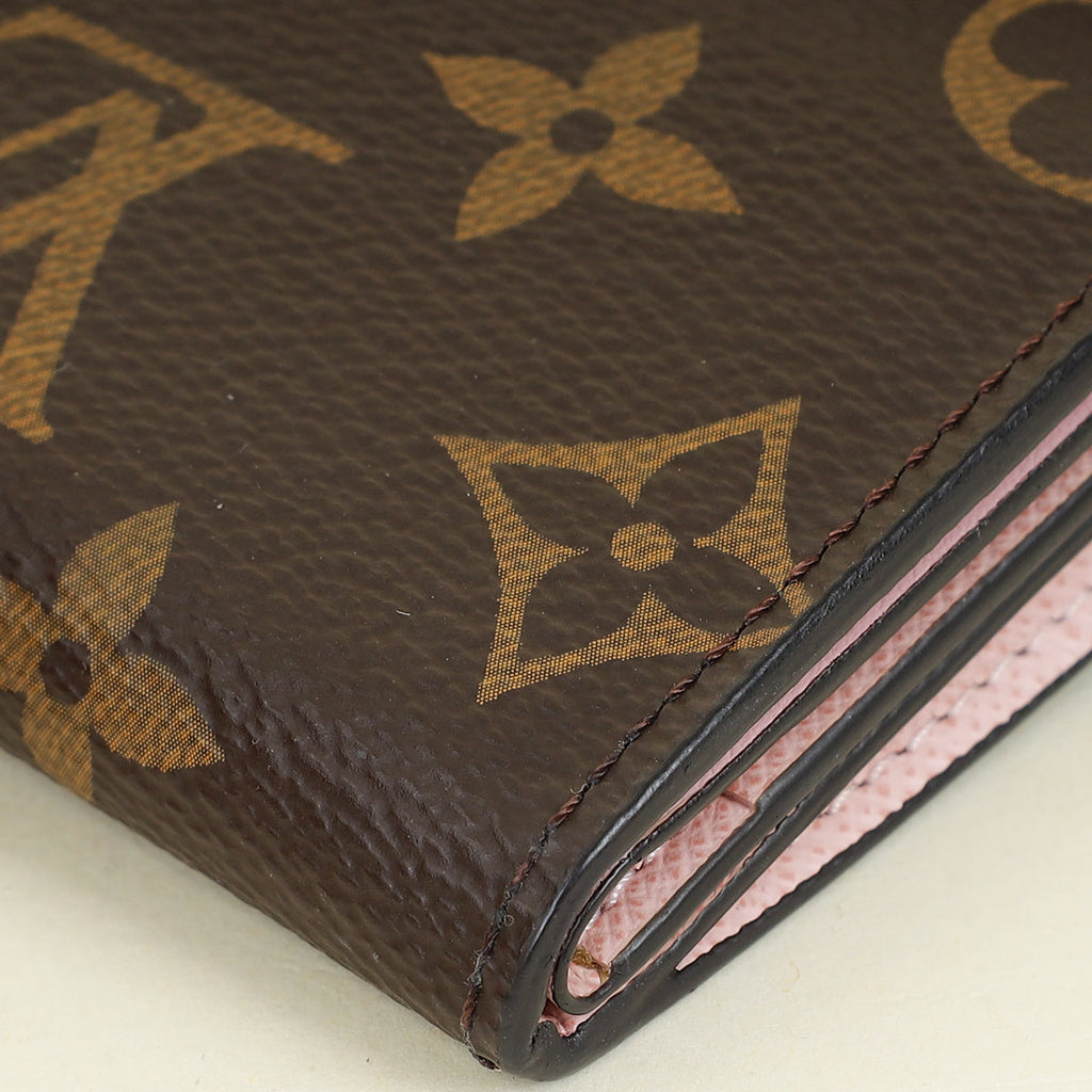 Louis Vuitton Monogram Rose Ballerine Zoe Wallet