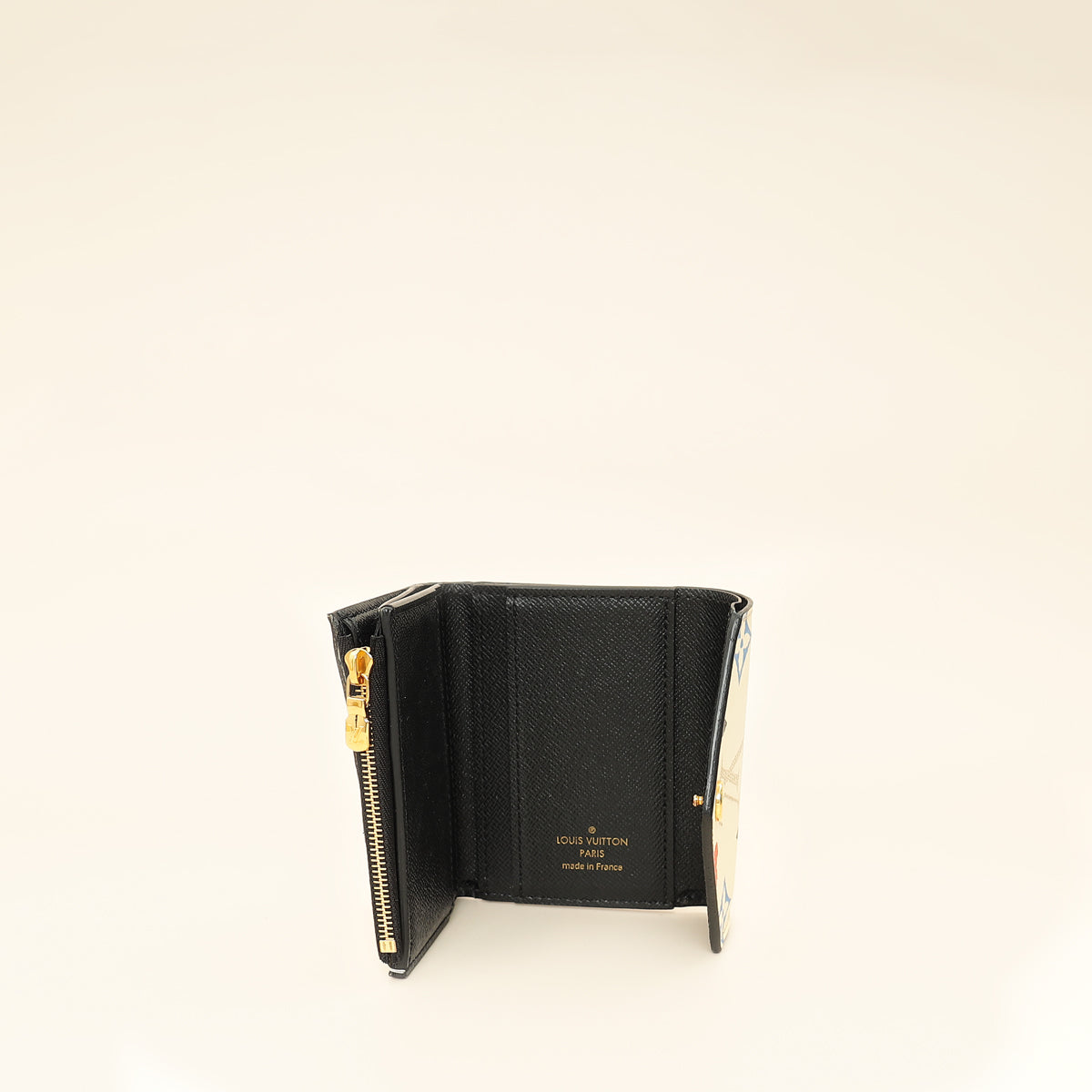 Louis Vuitton White Multicolor Monogram Game On Zoe Wallet