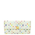 Louis Vuitton White Multicolor Monogram Sarah Wallet
