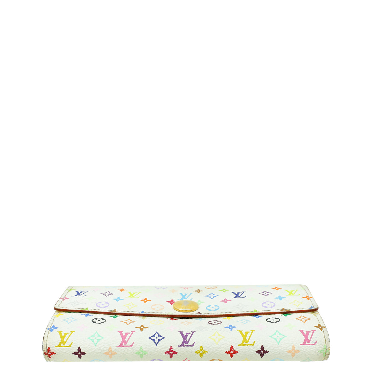 Louis Vuitton White Multicolor Monogram Sarah Wallet