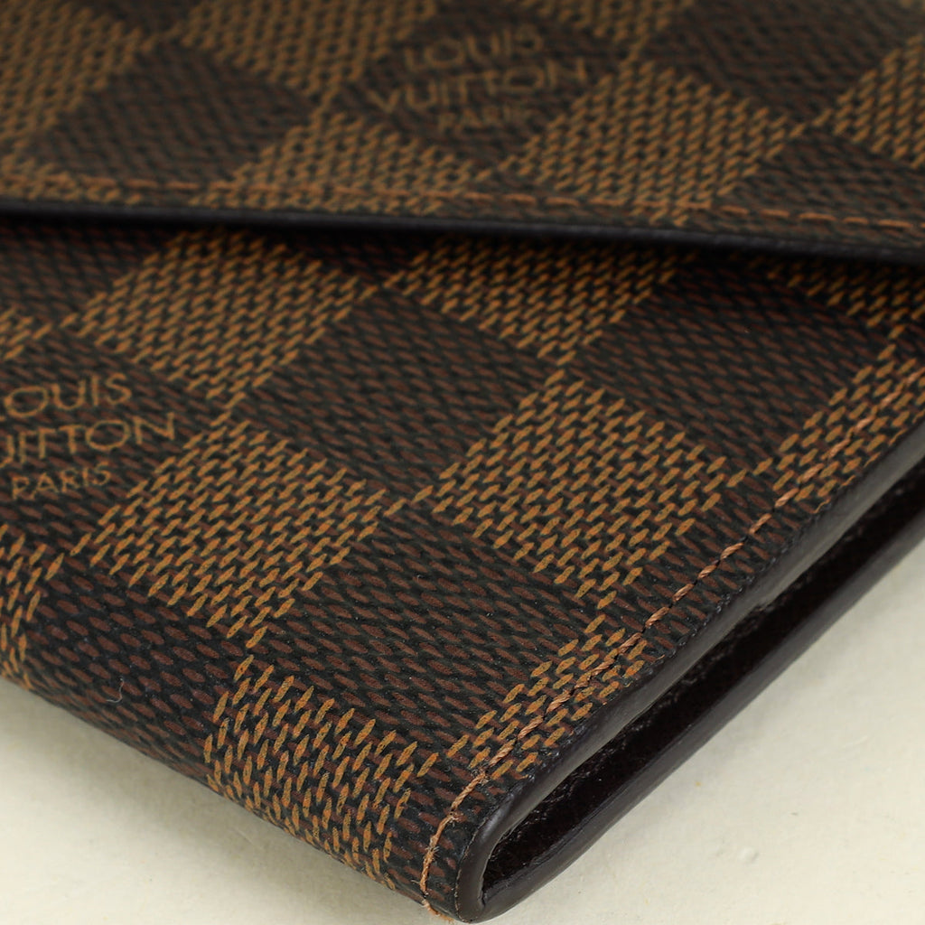 Louis Vuitton Damier Ebene Josephine Wallet W/ B.A Initial