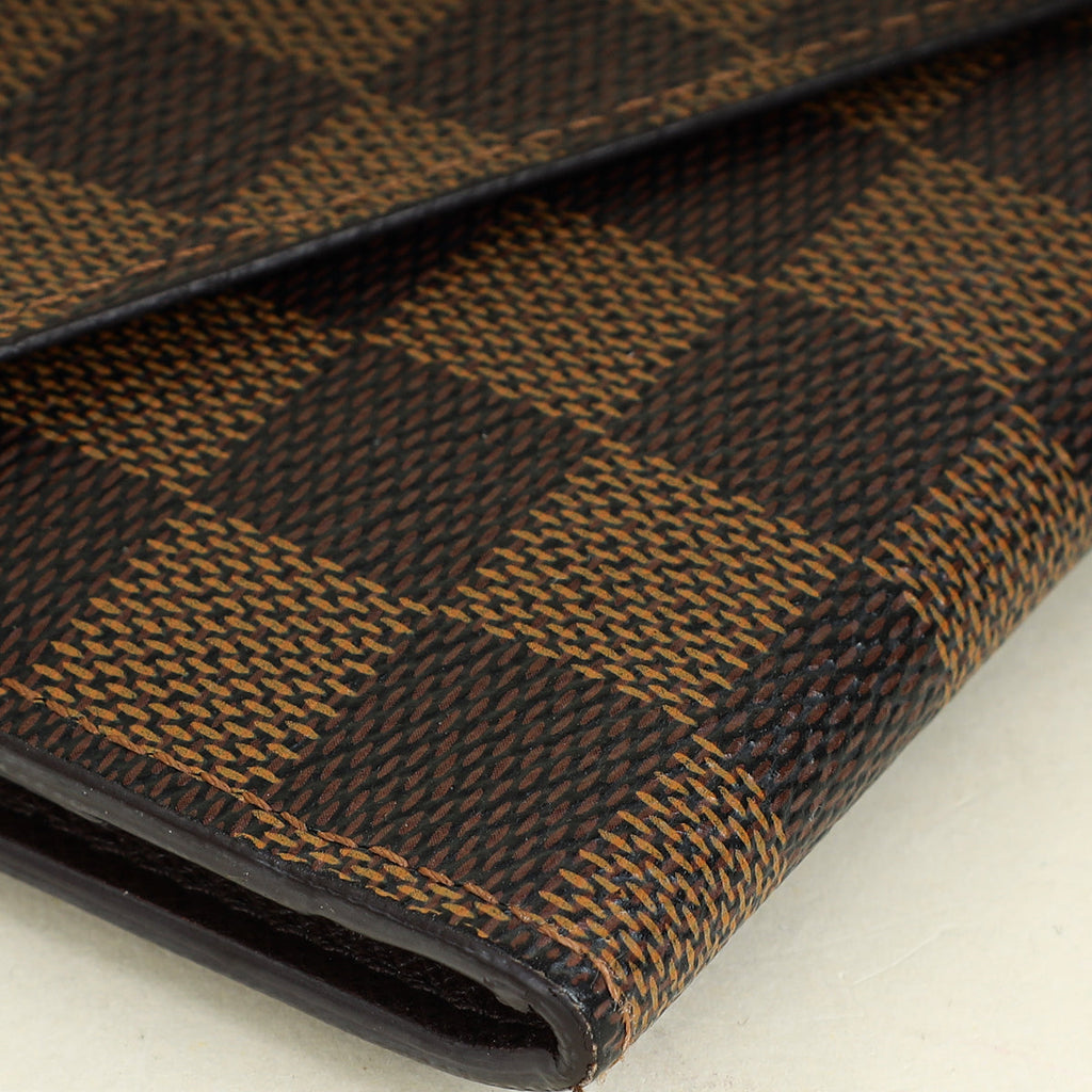 Louis Vuitton Damier Ebene Josephine Wallet W/ B.A Initial