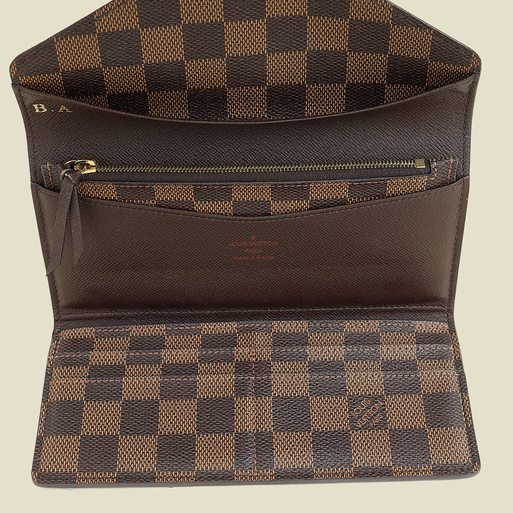 Louis Vuitton Damier Ebene Josephine Wallet W/ B.A Initial