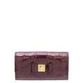Louis Vuitton Rouge Fauvista Monogram Vernis Sarah Noeud Wallet