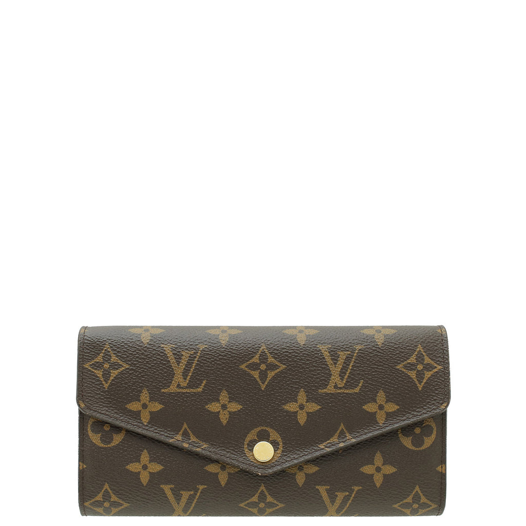 Louis Vuitton Monogram Sarah Wallet W/T,M Initials