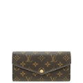 Louis Vuitton Monogram Sarah Wallet W/T,M Initials