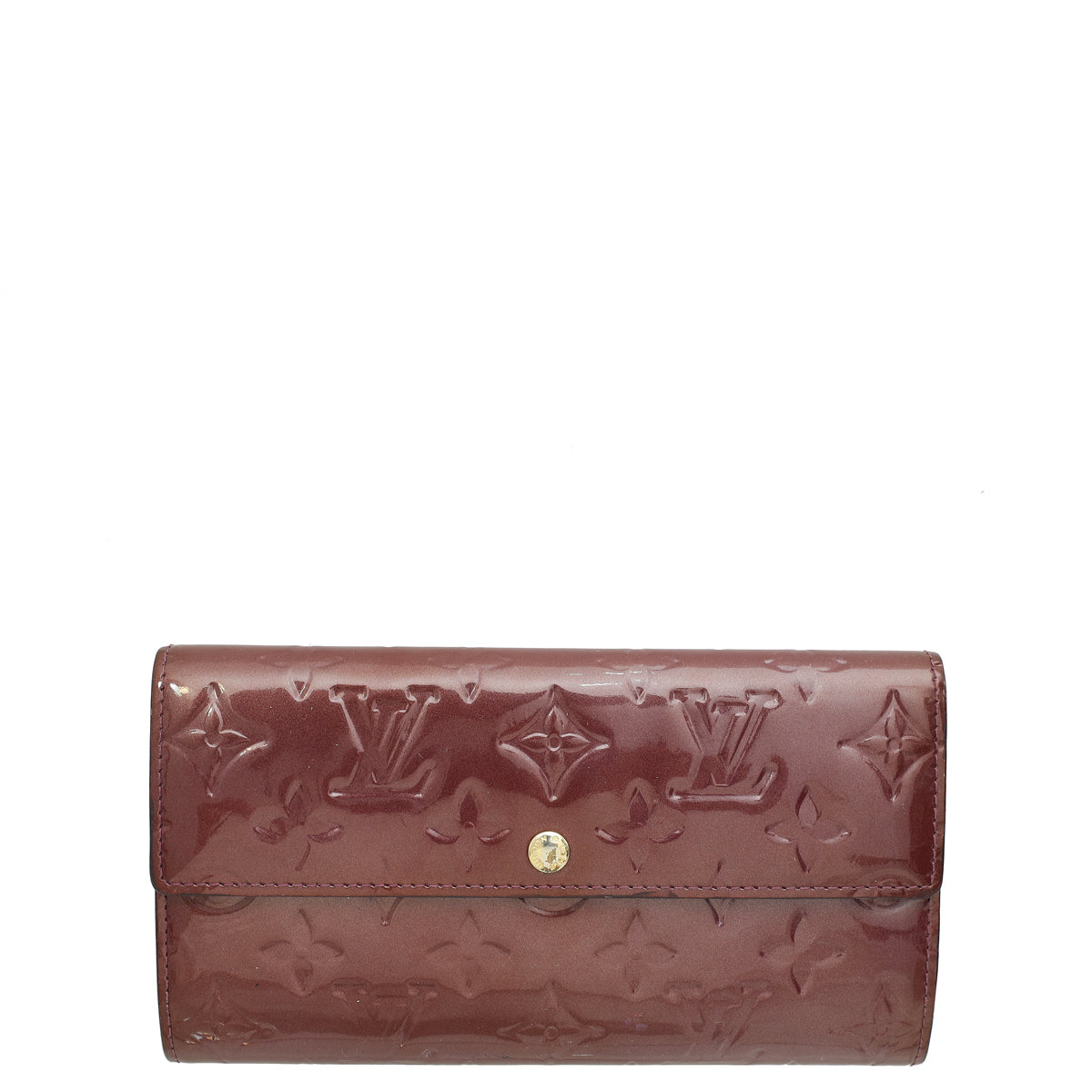 Louis Vuitton Rouge Fauviste Monogram Vernis Sarah Wallet