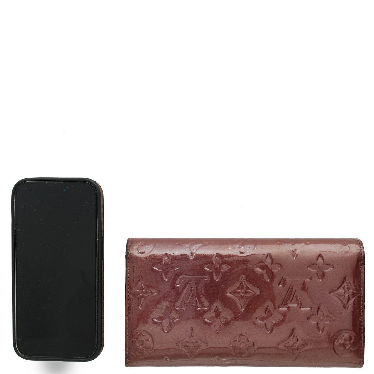 Louis Vuitton Rouge Fauviste Monogram Vernis Sarah Wallet