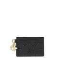 Louis Vuitton Black Monogram Empreinte Charms Card Holder