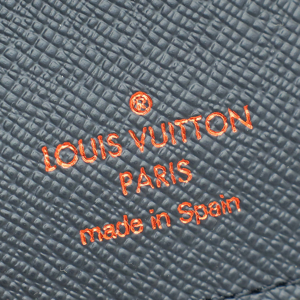 Louis Vuitton Navy Blue Monogram Upside Down Brazza Wallet