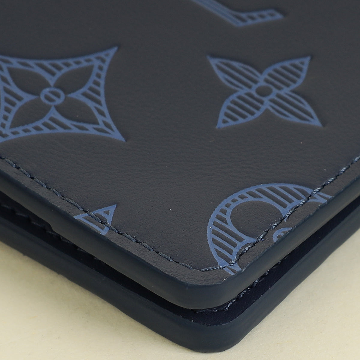 Louis Vuitton Navy Blue Monogram Shadow Pocket Organizer