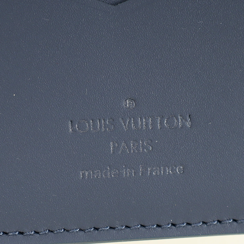 Louis Vuitton Navy Blue Monogram Shadow Pocket Organizer