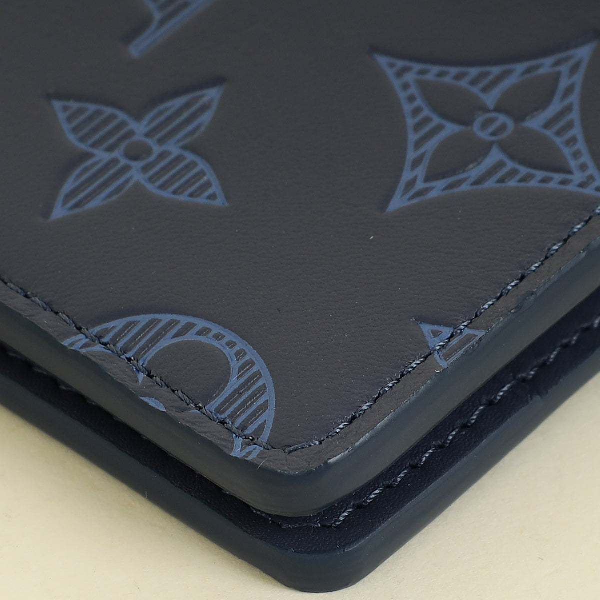 Louis Vuitton Navy Blue Monogram Shadow Pocket Organizer