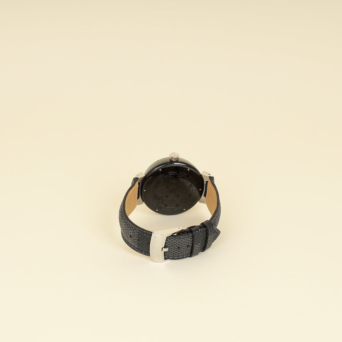Louis Vuitton Stainless Steel Tambour GMT Automatic 41.2mm Men's Watch