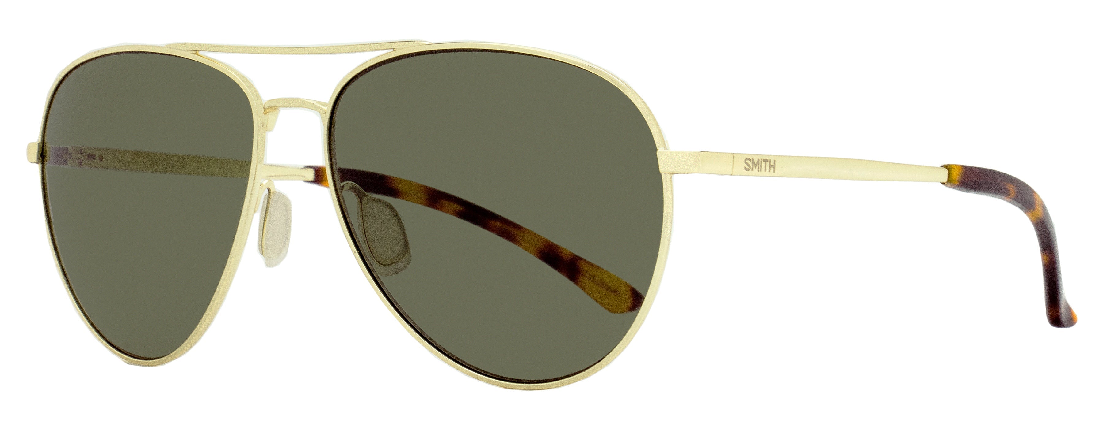 Smith Pilot Sunglasses Layback J5GIR Gold/Havana 60mm Gold Havana