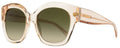 Jimmy Choo Square Sunglasses Leela FWMHA Nude 55mm Nude