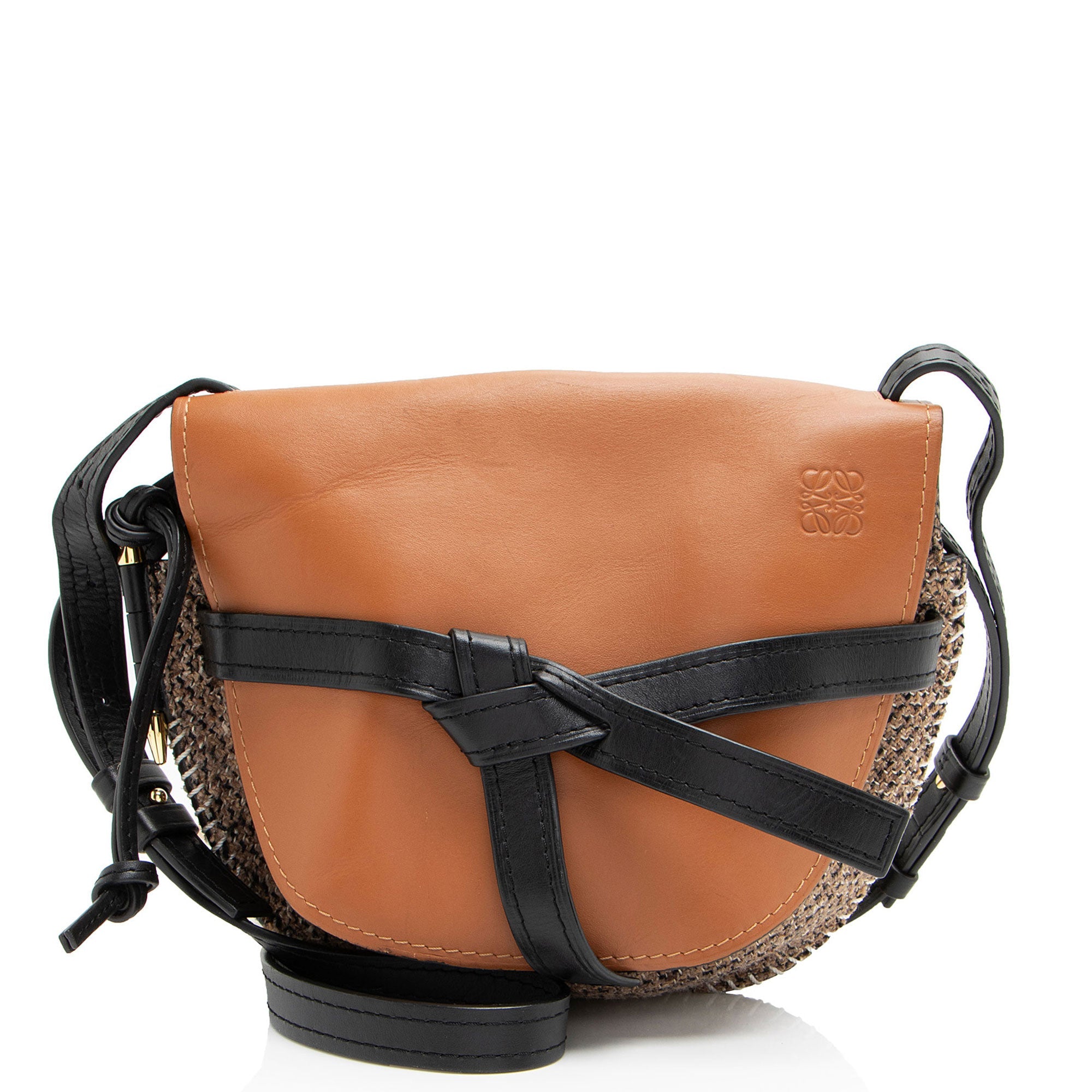 Loewe Calfskin Tweed Gate Small Crossbody