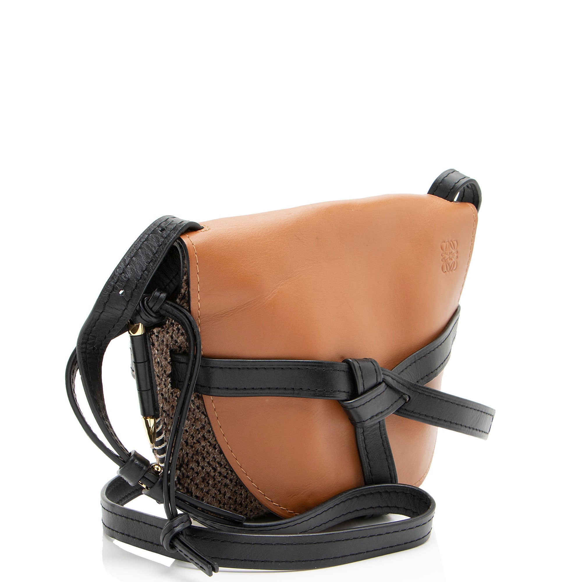 Loewe Calfskin Tweed Gate Small Crossbody