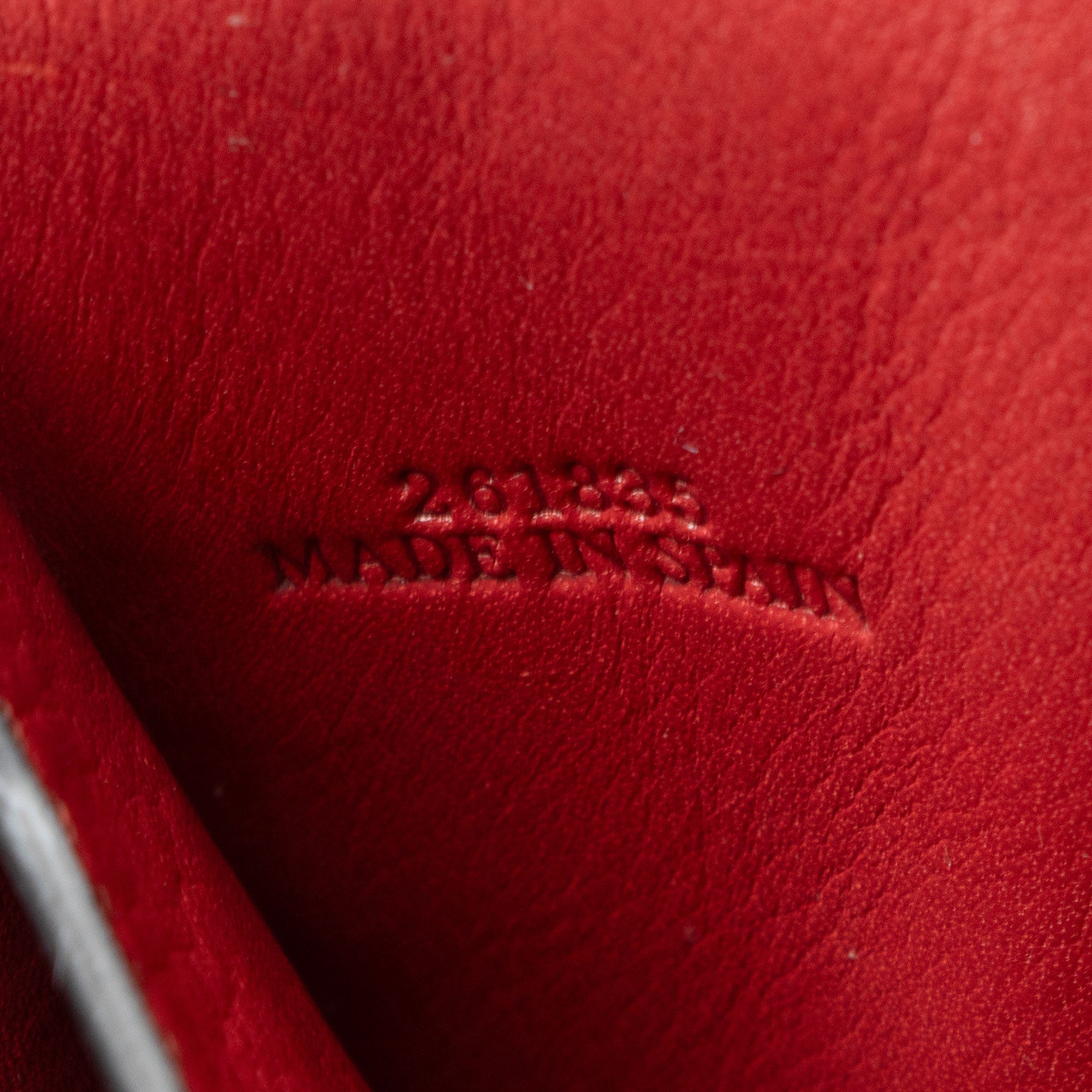 Loewe Grained Calfskin Chain Wallet