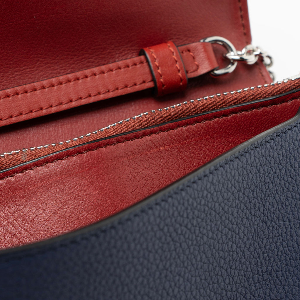 Loewe Grained Calfskin Chain Wallet